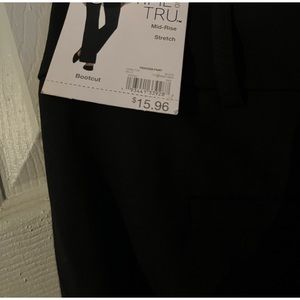 Black bootcut mid rise dress pants paid $15